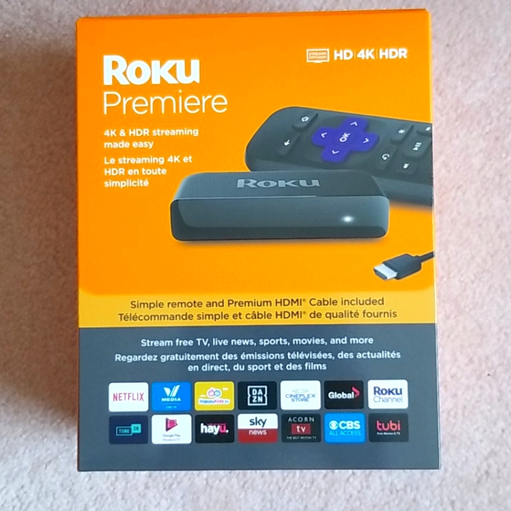 New  ROKU Premier 4k & HDR streaming
